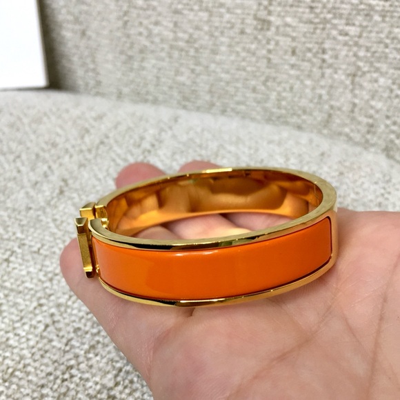 authentic HERMES Enamel Clic Clac H bracelet PM size - Picture 13 of 16